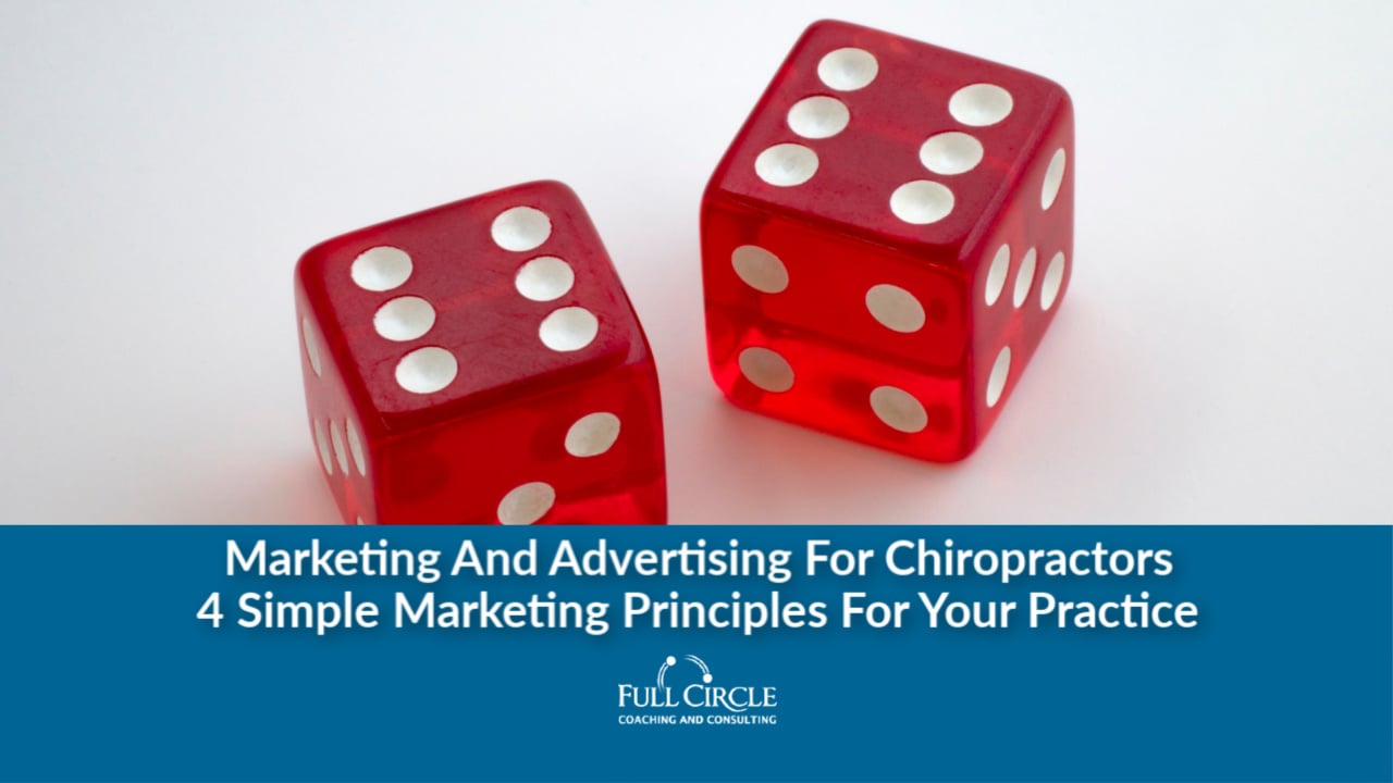 Marketing And Advertising For Chiropractors – 4 Simple Marketing Principles For Your Practice