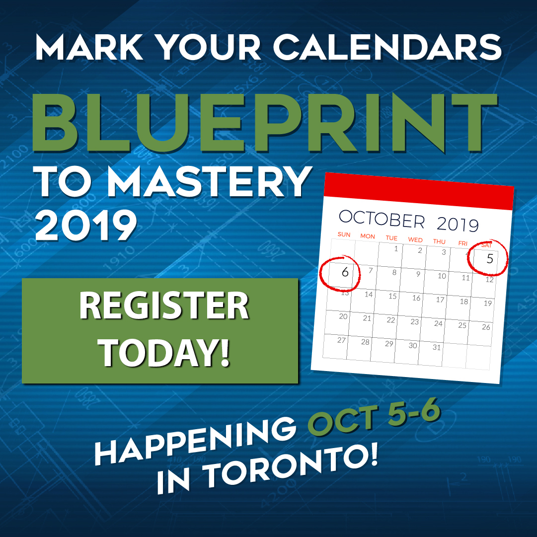 Blueprint to Mastery 2019 registration is now open!